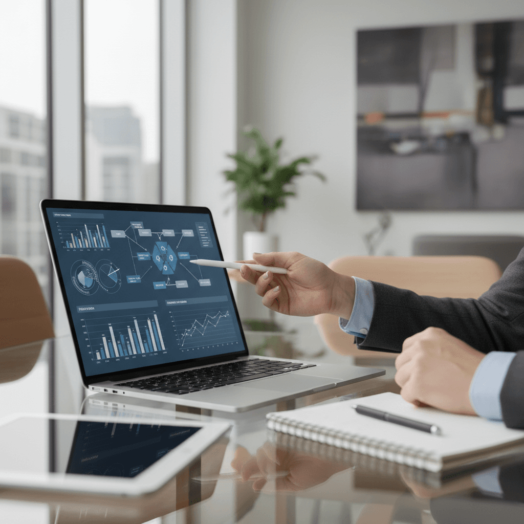 IT consultant working on system architecture design