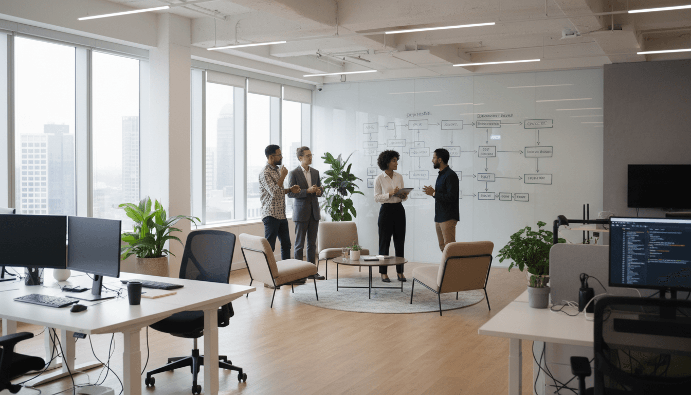 NovaGrid Labs team collaborating on architectural solutions